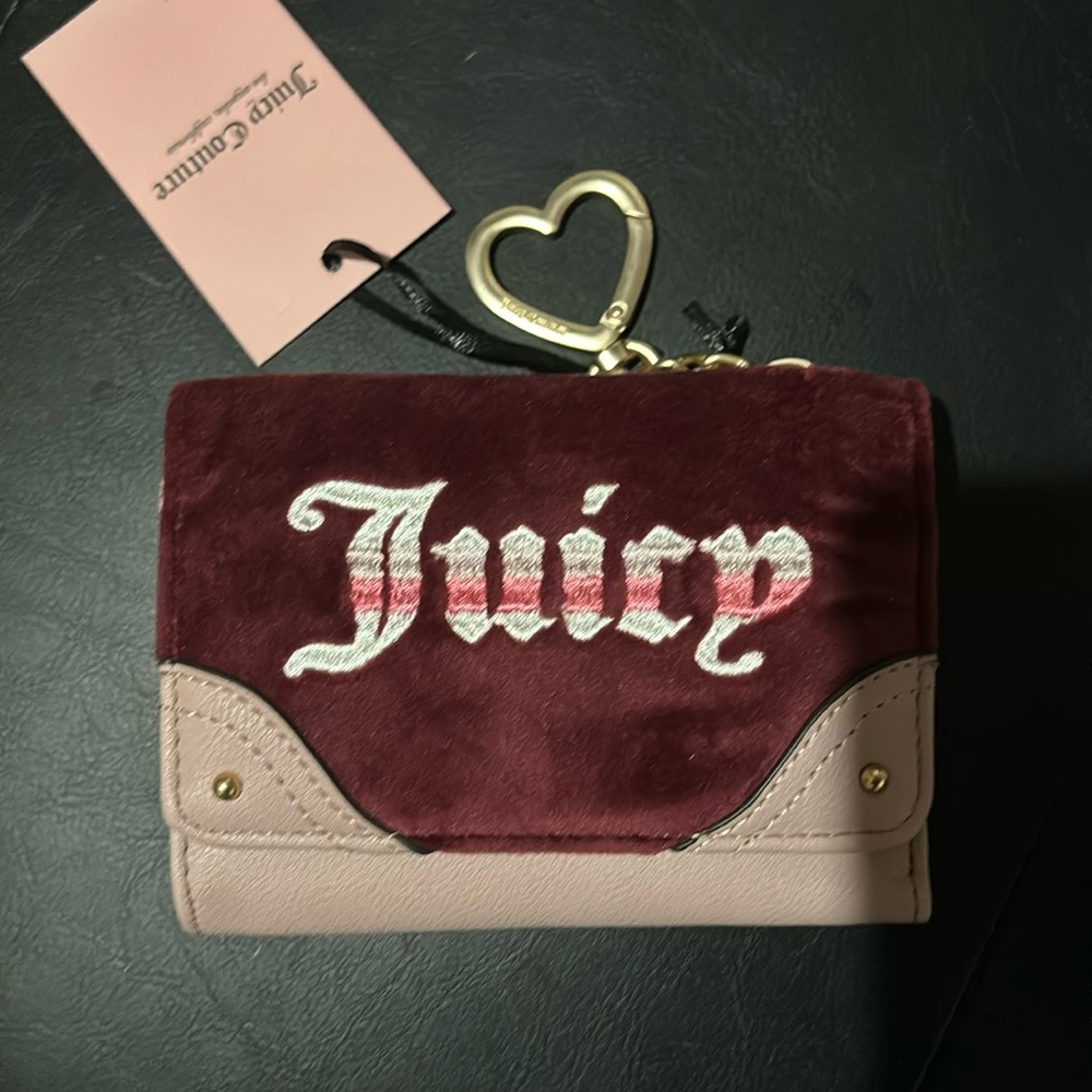 Icy couture burgundy wallet new